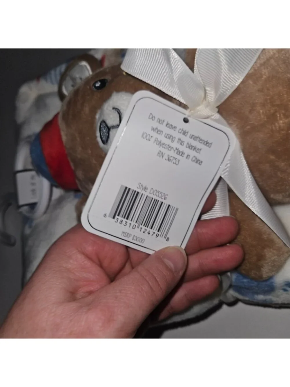 NEW Duck Goose Baby Blanket Plush Stroller Toy Gift Brown Teddy Bear Clip Boats
